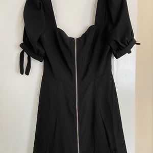 NWT Aqua little black dress with bow sleeve detail